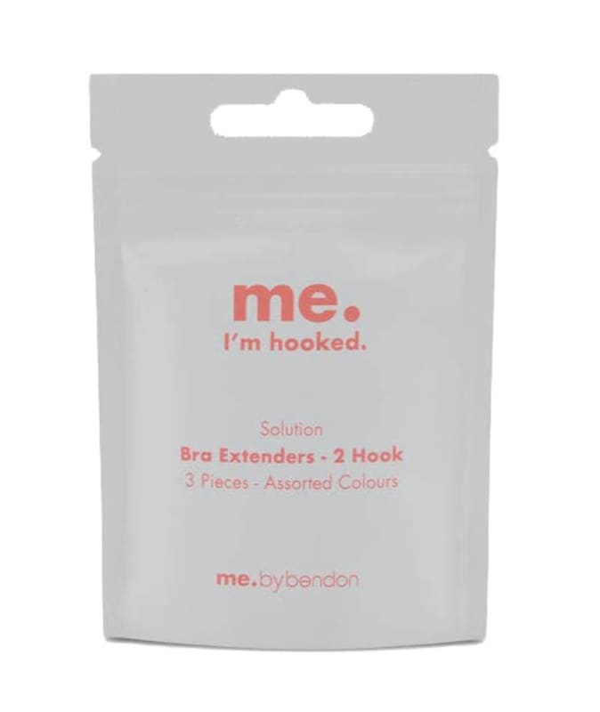 Bendon 2-Hook Bra Extenders - 3-Pack - Assorted Colours Bra Accessories