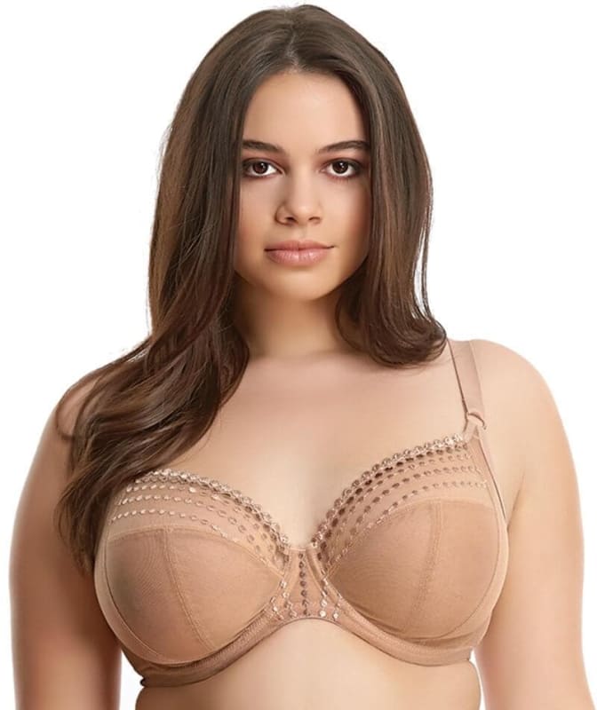 Elomi Matilda Underwired Plunge Bra - Cafe Au Lait Bras 10GG