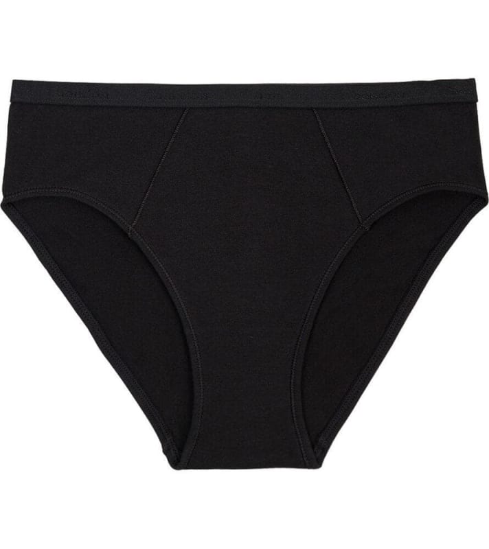 Bendon Body Cotton High Cut Brief - Black Knickers
