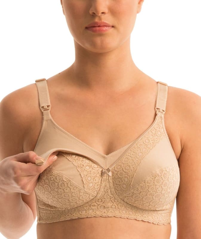 Triumph Lace Maternity Bra - Nude Bras 12E