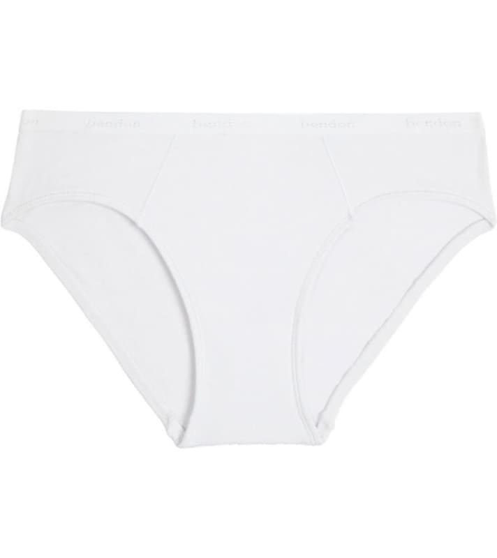 Bendon Body Cotton Bikini Brief - White Knickers