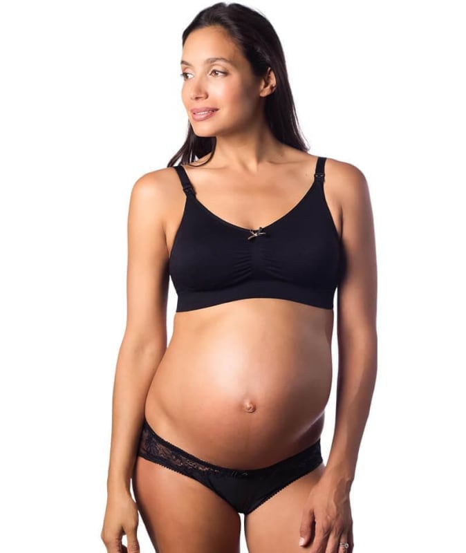 hotmilk My Necessity Nursing Sleep/Hospital Bra - Black Bras 
