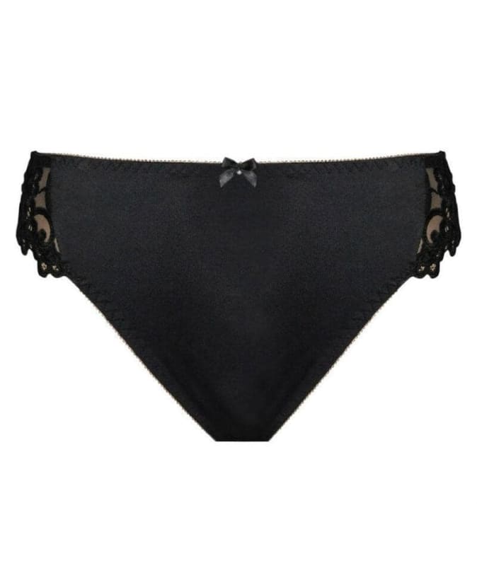 Fayreform Coral High Cut Brief - Black Knickers