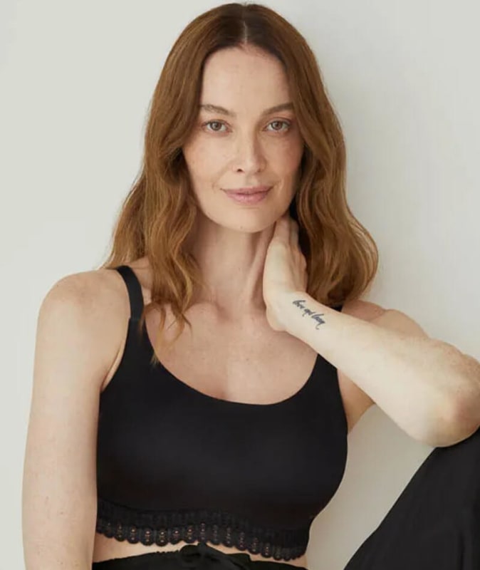 Berlei UnderState Lace Wirefree Crop Bra - Black Bras