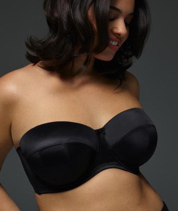 Sculptresse Dana Strapless Moulded Underwired Bra - Black