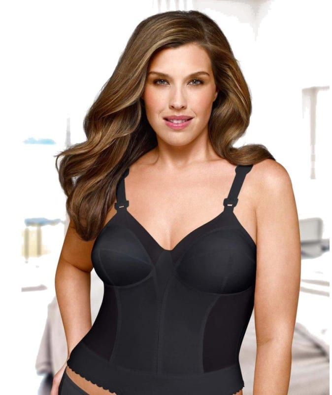 Exquisite Form Fully Back Close Longline Bra - Black Bras 