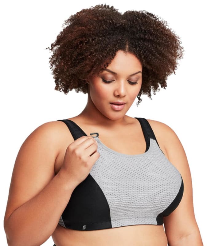 Glamorise Custom Control Sports Bra - Black Bras