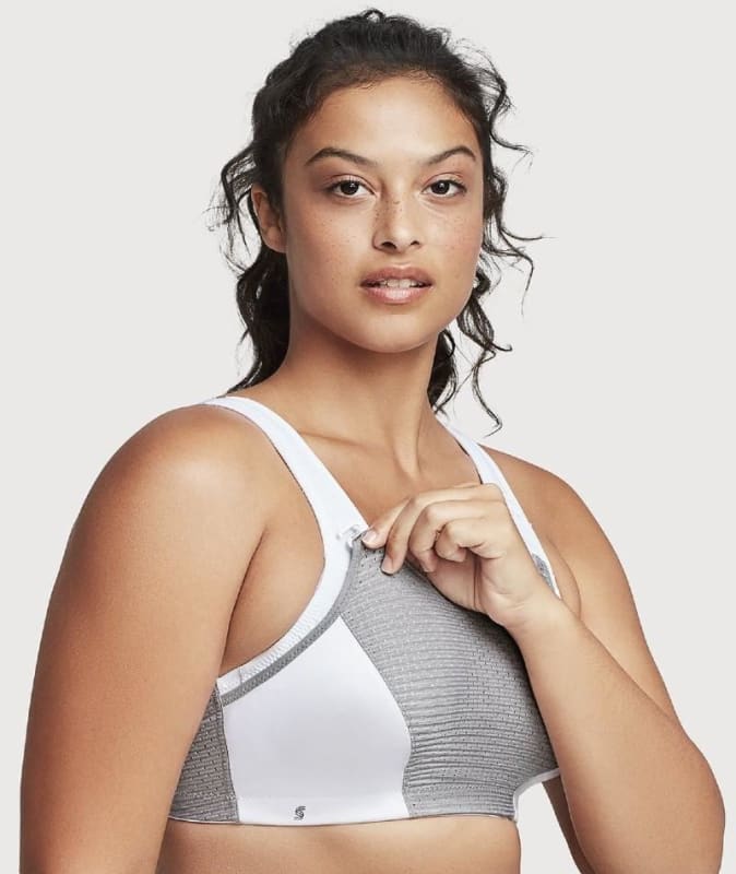 Glamorise Custom Control Sports Bra - Grey Bras 