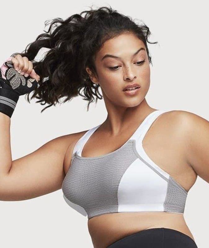 Glamorise Custom Control Sports Bra - Grey Bras 