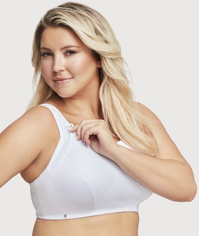 Glamorise Custom Control Sports Bra - White Bras