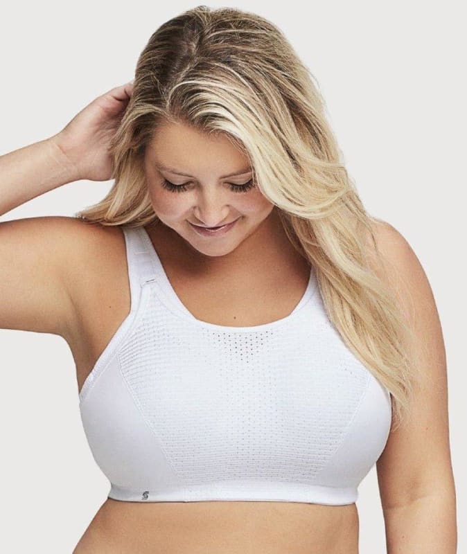 Glamorise Custom Control Sports Bra - White Bras