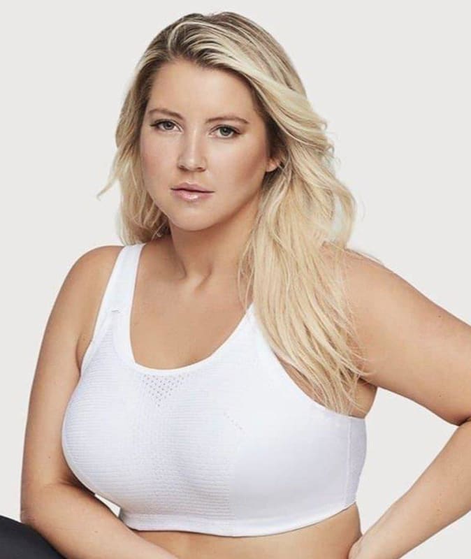 Glamorise Custom Control Sports Bra - White Bras 