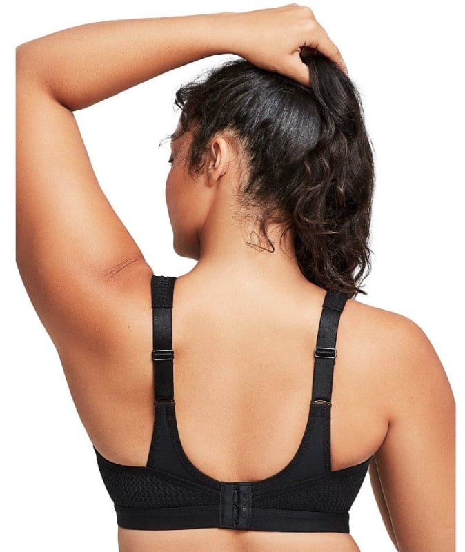 Glamorise High Impact Seamless Sports Bra - Black Bras 