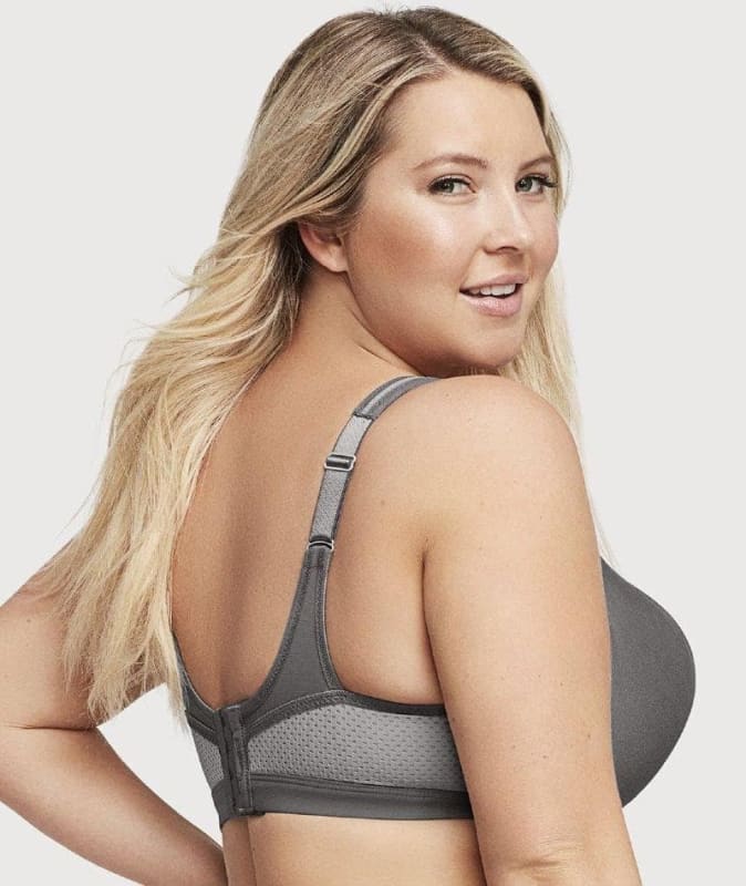 Glamorise High Impact Seamless Sports Bra Grey Bras 