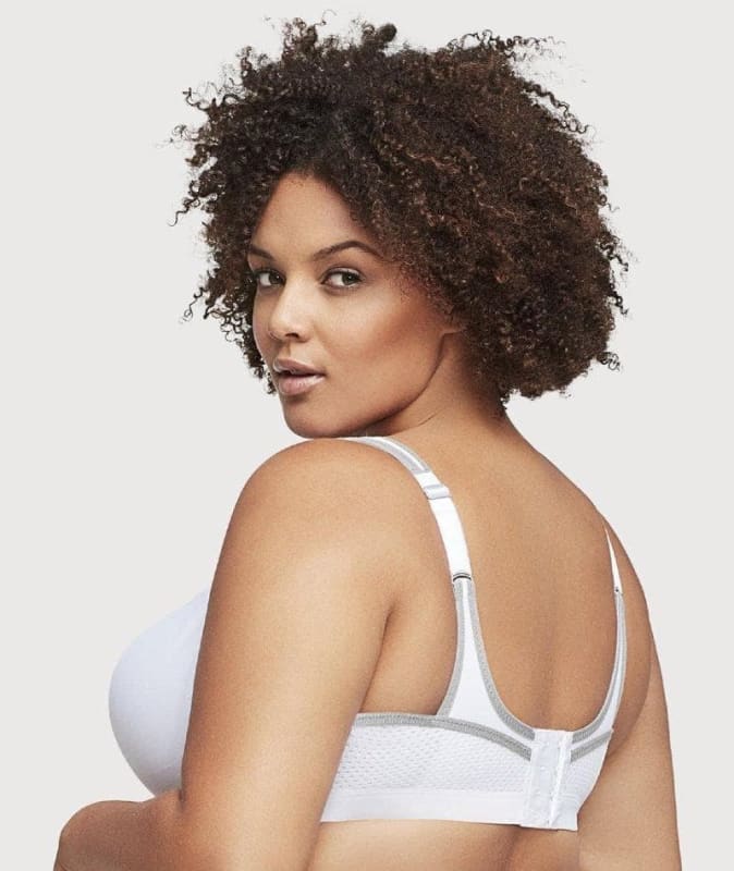 Glamorise High Impact Seamless Sports Bra White Bras