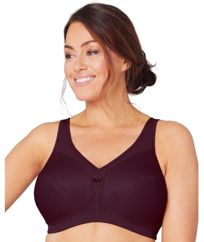 Glamorise MagicLift Active Support Bra - Wine Bras 