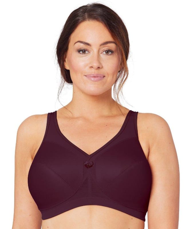 Glamorise MagicLift Active Support Bra - Wine Bras 