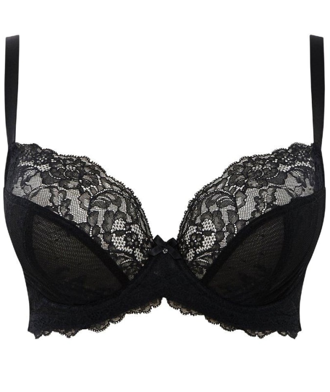 Panache Ana Underwired Plunge Bra - Black