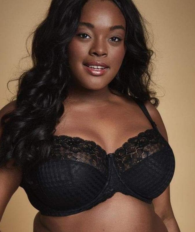 Panache Envy Underwired Balconnet Bra - Black 