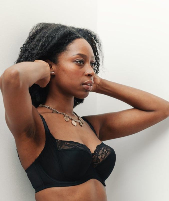 Panache Jasmine Underwired Balconnet Bra - Black