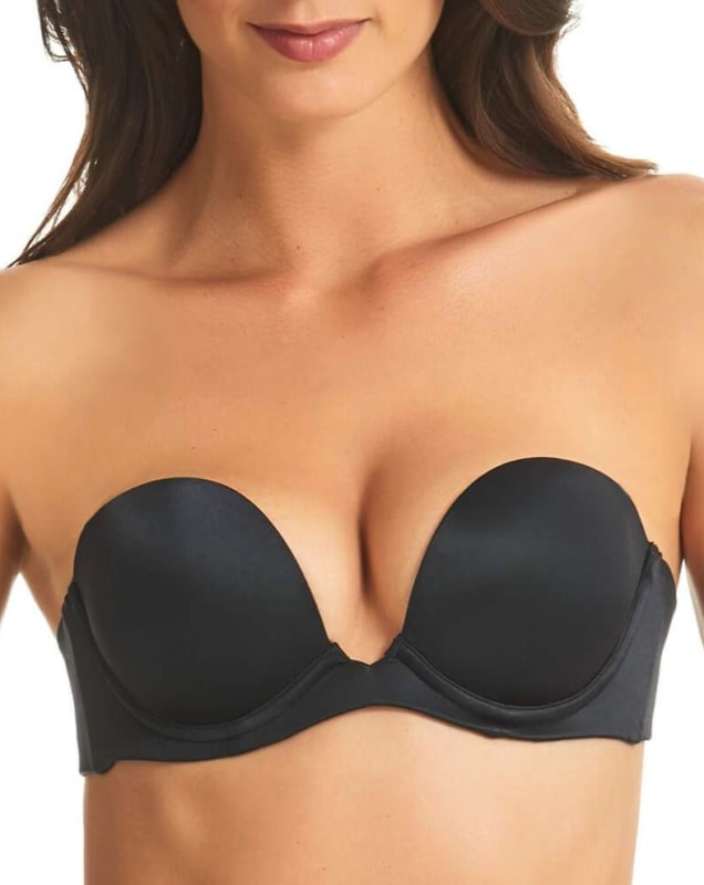 Finelines Refined 6-way Low Cut Strapless Bra - Black Bras