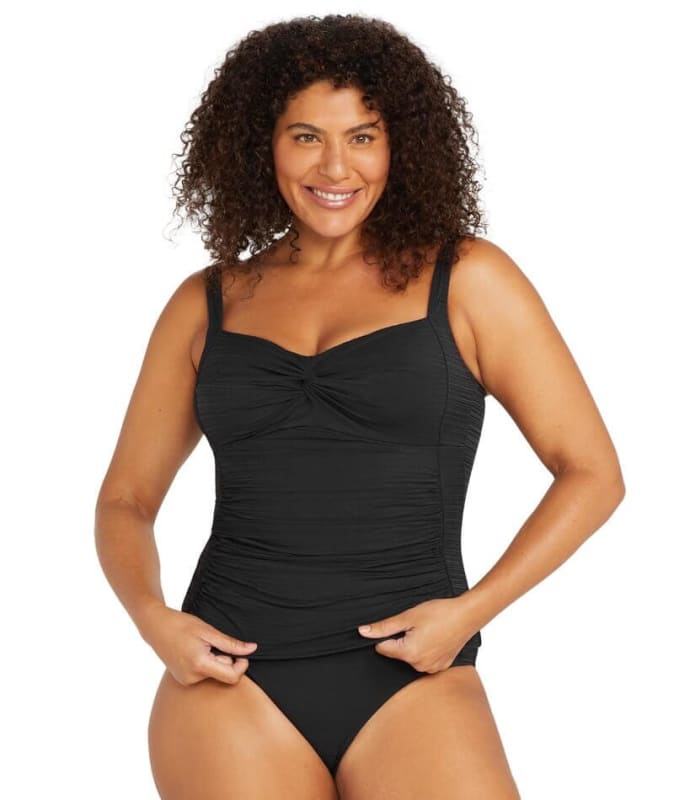 Artesands Aria Botticelli C-DD Cup Tankini Top - Black Swim