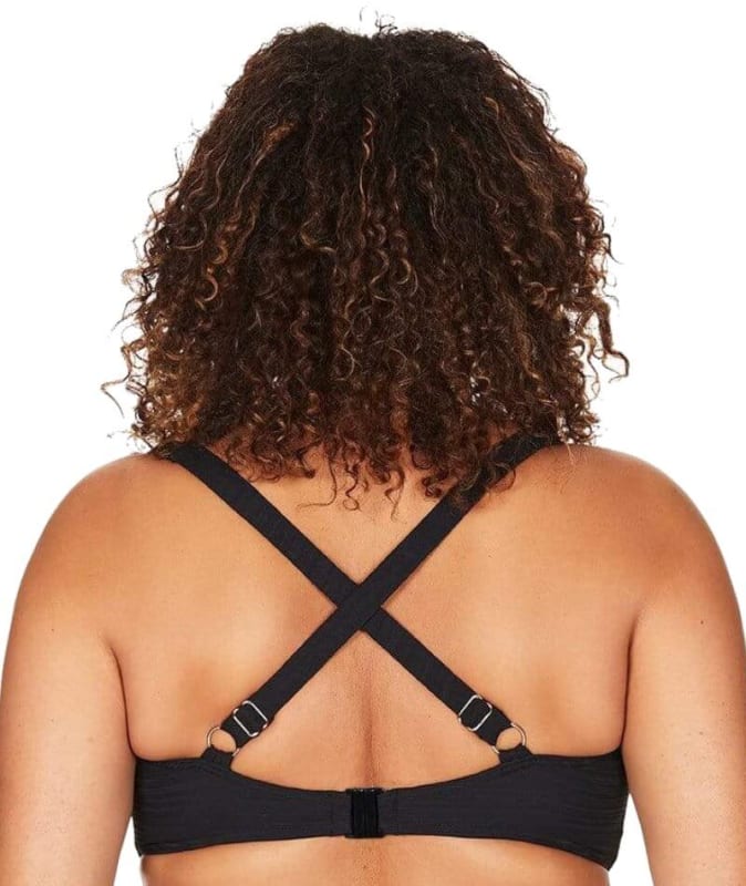 Artesands Aria Botticelli Twist Front C-DD Cup Bikini Top - Black Swim