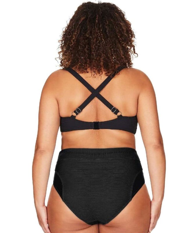 Artesands Aria Botticelli Twist Front C-DD Cup Bikini Top - Black Swim 