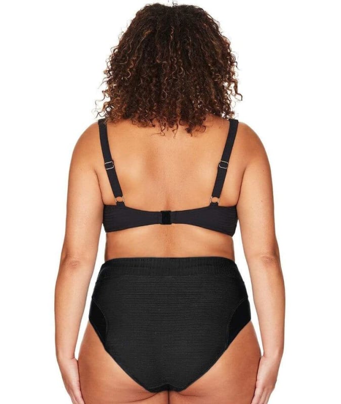 Artesands Aria Botticelli Twist Front C-DD Cup Bikini Top - Black Swim 