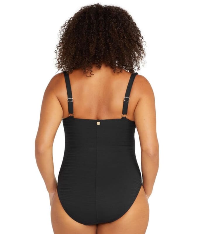 Artesands Aria Botticelli Twist Front C-DD Cup One Piece Swimsuit - Black Swim