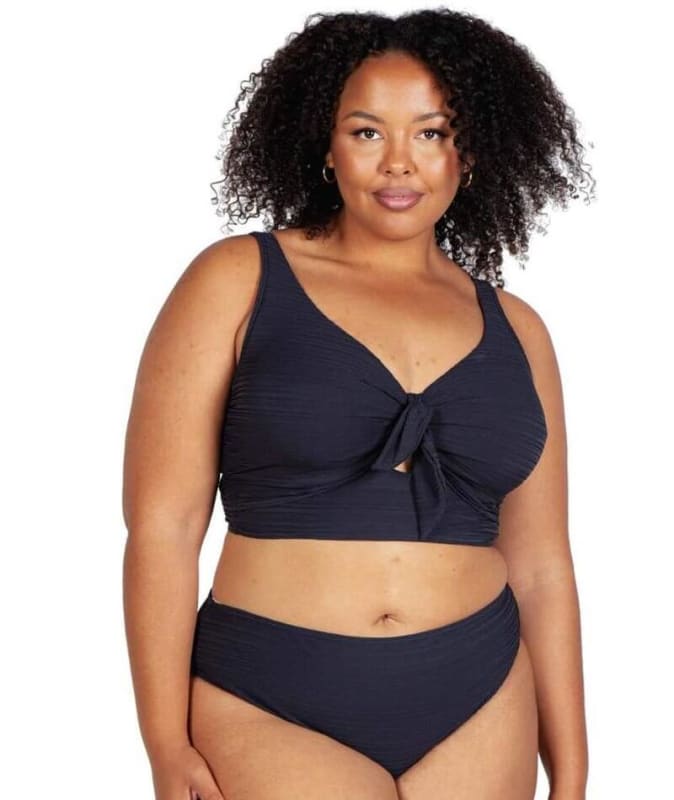 Artesands Aria Cezanne D-E Cup Midriff Underwire Bikini Top - Black Swim