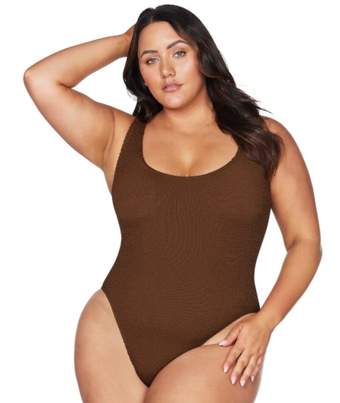 Artesands Arte Eco Kahlo One Size One Piece Swimsuit - Mocha Swim