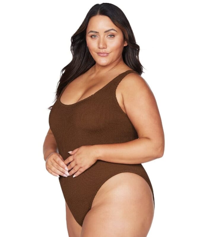 Artesands Arte Eco Kahlo One Size One Piece Swimsuit - Mocha Swim