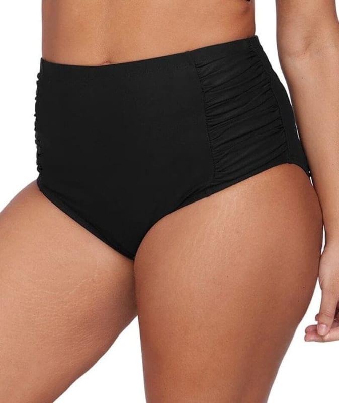 Artesands Hues Botticelli High Waist Swim Brief - Black Swim