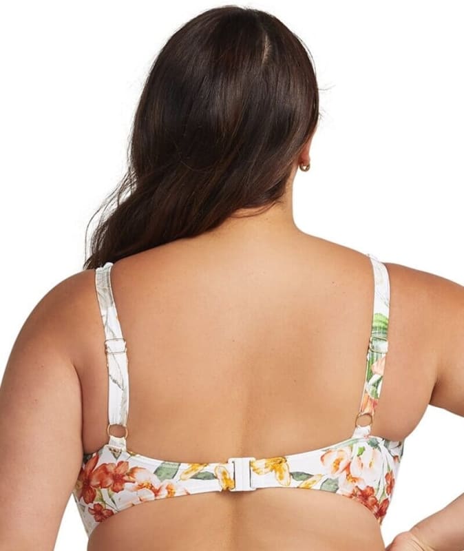 Artesands La Dolce Vita Delacroix Cross Front D-G Cup Bikini Top - White Swim