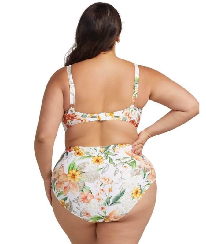 Artesands La Dolce Vita Delacroix Cross Front D-G Cup Bikini Top - White Swim