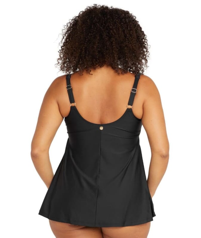 Artesands Recycled Hues Delacroix Cross Over D-G Cup Swimdress - Black Swim