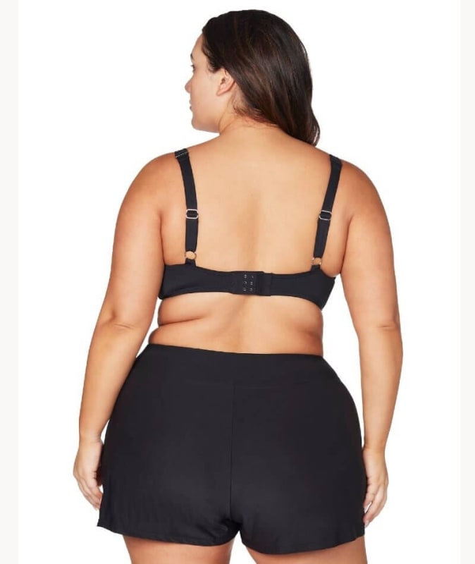 Artesands Recycled Hues Delacroix High Waist Swim Short - Black Swim