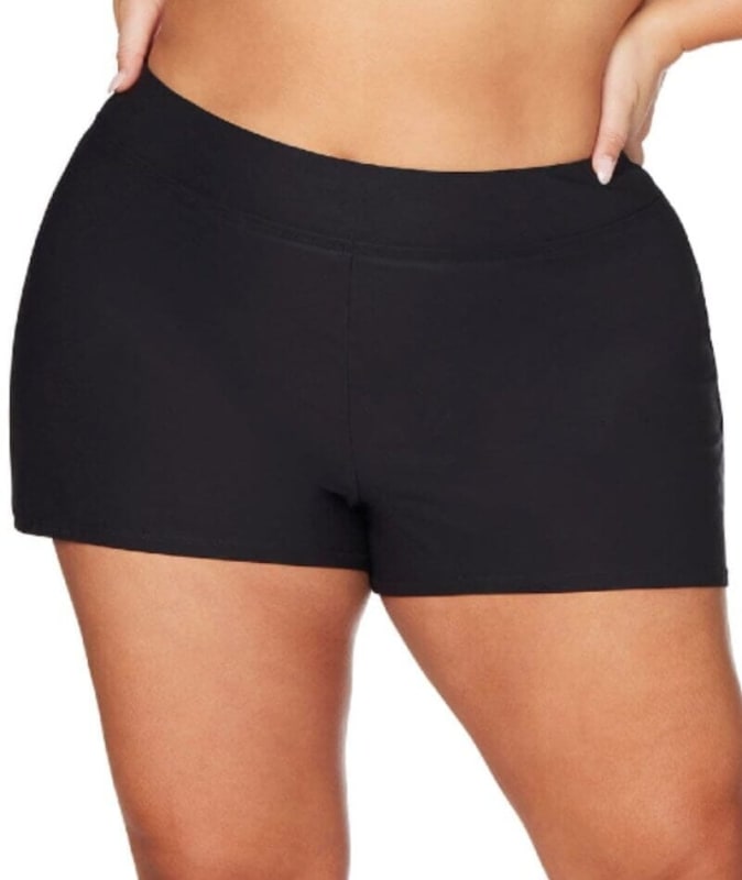 Artesands Recycled Hues Delacroix High Waist Swim Short - Black Swim