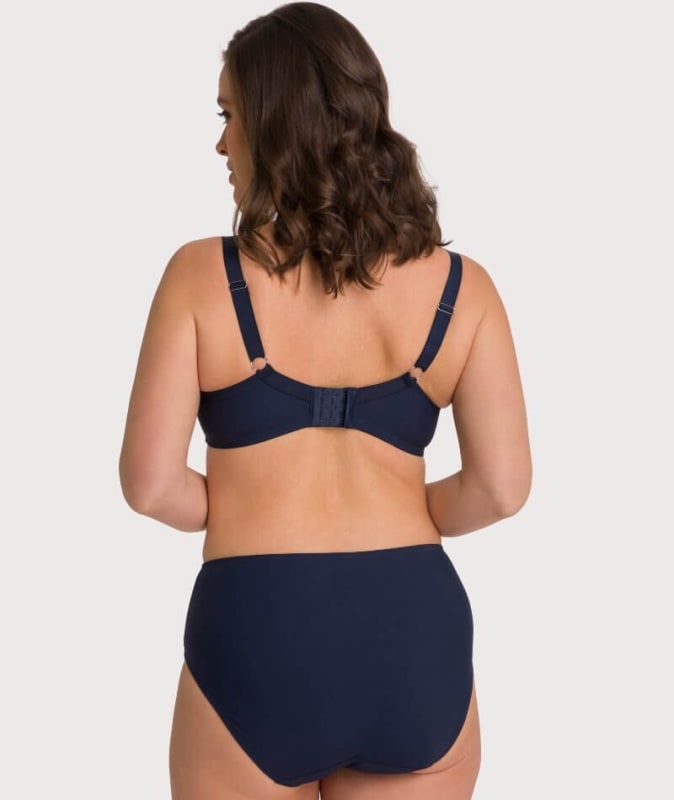 Ava & Audrey Jacqueline Full Brief with Lace - Sapphire Knickers