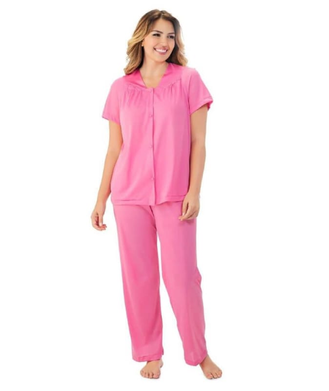 Exquisite Form Short Sleeve Pajamas Plus - Perfumed Rose Sleep / Lounge