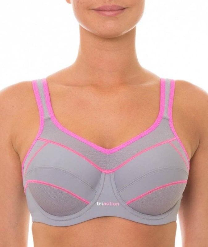 Triumph Triaction Performance Sports Bra - Quicksilver Bras 14DD