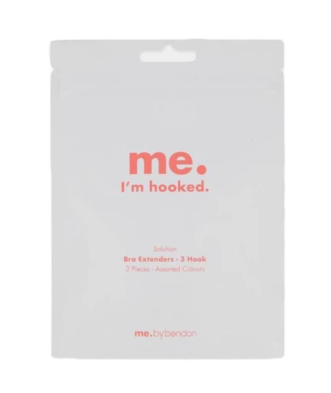 Bendon 3-Hook Bra Extenders - 3-Pack - Assorted Colours Bra Accessories