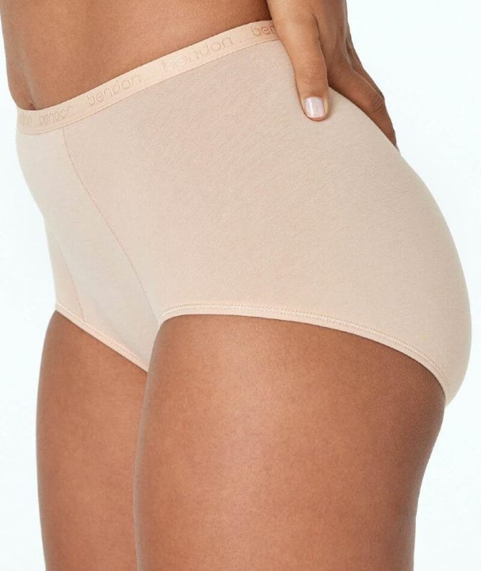 Bendon Body Cotton Trouser Brief - Natural Knickers