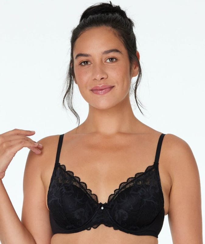 Bendon Embrace Full Coverage Contour Bra - Black Bras