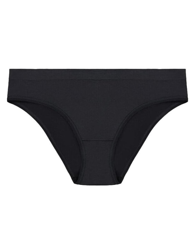 Bendon Everyday Seamless Bikini Brief - Black Knickers