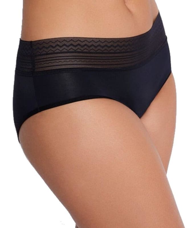 Bendon Flo Heavy Midi Brief - Black Knickers