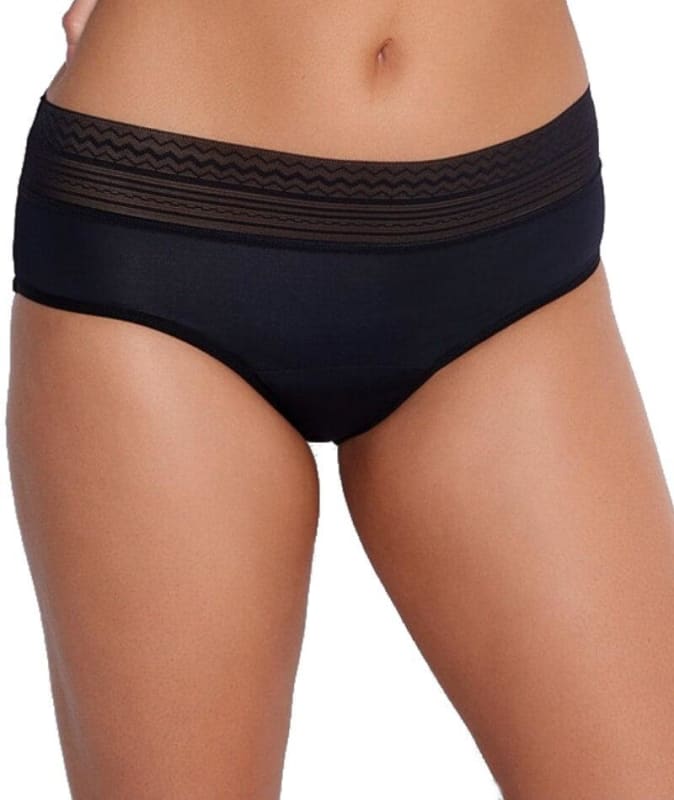 Bendon Flo Heavy Midi Brief - Black Knickers