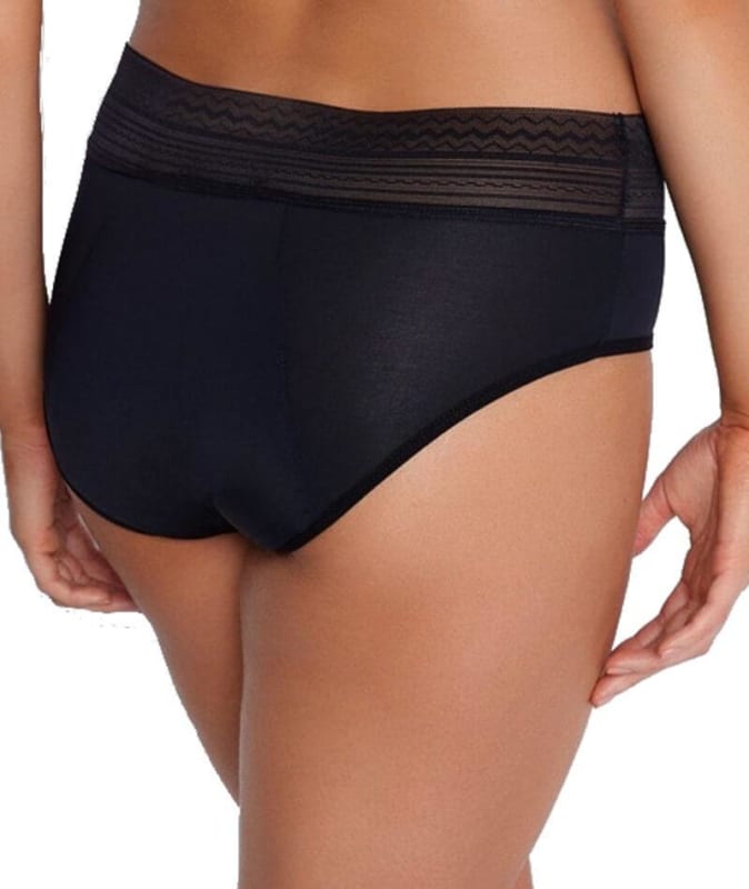 Bendon Flo Heavy Midi Brief - Black Knickers