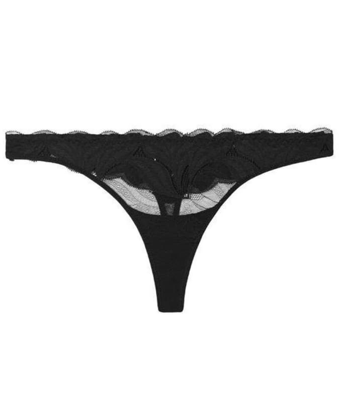 Bendon Me Sienna Siesta Thong Brief - Black Knickers